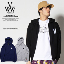 VIRGO LIGHT ZIP V MARK PARKA VG-SWT-118画像