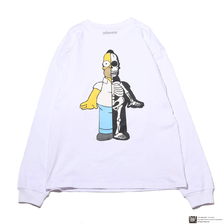 THE SIMPSONS &times; SECRET BASE &times; atmos HOMER X-RAY LS TEE WHITE AT19-002-WHT画像
