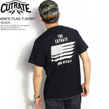 CUTRATE KNIFE FLAG T-SHIRT -BLACK-画像