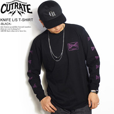 CUTRATE KNIFE L/S T-SHIRT -BLACK-画像