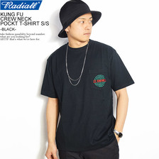 RADIALL KUNG FU CREW NECK POCKET T-SHIRT S/S -BLACK-画像