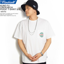 RADIALL KUNG FU CREW NECK POCKET T-SHIRT S/S -WHITE-画像