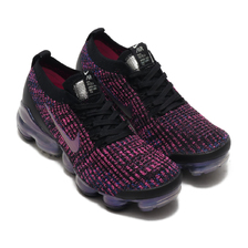 NIKE W AIR VAPORMAX FLYKNIT 3 BLK/RCR BL-LSR FCHS-MTLC SLVR AJ6910-003画像