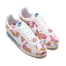 NIKE WMNS CLASSIC CORTEZ LX WHITE/WHITE-HYPR PNK-GRN ABYSS AV1338-100画像