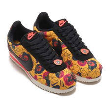 NIKE WMNS CLASSIC CORTEZ LX UNIV GOLD/BLACK-BRT CRIMSON-SL AV1338-700画像