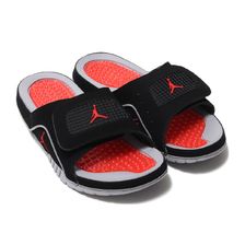 NIKE JORDAN HYDRO IV RETRO BLACK/FIRE RED-CEMENT GREY 532225-006画像