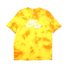 NIKE AS M NSW TEE NIKE AIR TYE DYE OPTI YELLOW/ORANGE PEEL/WHITE BQ0080-731画像