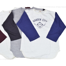 WAREHOUSE Lot 4800 7分袖ベースボールT GARDEN CITY画像