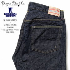 BURGUS PLUS × WAREHOUSE Lot.880 Vintage Slim Jeans 880-0107画像