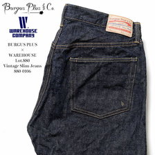BURGUS PLUS &times; WAREHOUSE Lot.880 Vintage Slim Jeans 880-0107画像