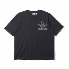 adidas OUTLINE TEE BLACK DV1563画像