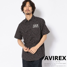 AVIREX U.S.N. FLOWER PRINT SHIRT 6195106画像