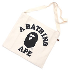 A BATHING APE 19SS COLLEGE SACOCHE IVORY 1F25182046画像