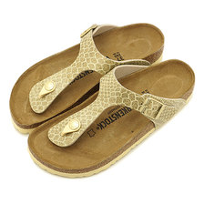BIRKENSTOCK Gizeh Magic Snake Gold GC1011770画像