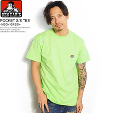 BEN DAVIS POCKET S/S TEE -NEON GREEN- BDZT-0099画像