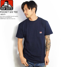 BEN DAVIS POCKET S/S TEE -NAVY BDZT-0099画像