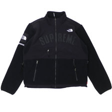 Supreme &times; THE NORTH FACE Arc Logo Denali Fleece Jacket BLACK画像