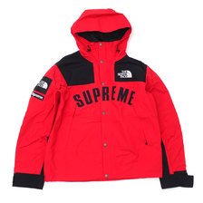 Supreme &times; THE NORTH FACE Arc Logo Mountain Parka Jacket RED画像