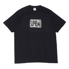 Supreme 19SS Who The Fuck Tee BLACK画像