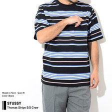 STUSSY Thomas Stripe S/S Crew 1140123画像