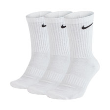 NIKE U NK EVERYDAY CUSH CREW 3PR WHITE/BLACK SX7664-100画像