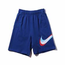 NIKE B NSW SHORT CORE JSY HBR INDIGO FORCE/HABANERO RED AQ9498-438画像