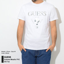 GUESS Emboss Metallic PVC S/S Tee MJ2K9407K画像