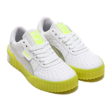 PUMA CALI WMNS x ATMOS PUMA WHITE-SAFETY YELLOW 370844-01画像