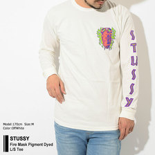 STUSSY Fire Mask Pigment Dyed L/S Tee 1994368画像