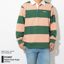 STUSSY Ralphie Stripe Rugby L/S Polo 1140120画像