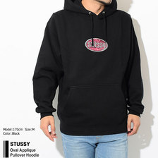 STUSSY Oval Applique Pullover Hoodie 118319画像