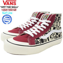 VANS &times; Yusuke Hanai Sk8-Hi 138 Decon SF Rumba Red/Marshmallow Surf Line VN0A3MV1VSF画像
