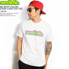seedleSs. sd spot color COOP logo s/s tee -WHITE- SD19SP-SS11W画像