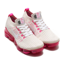 NIKE W AIR VAPORMAX FLYKNIT 3 PHANTOM/WHITE-LSR FCHS-PNK RS AJ6910-005画像