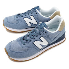 new balance ML574STB BLUE/HEMP画像