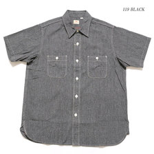 SUGAR CANE MOCK TWILL S/S WORK SHIRT SC38153画像