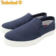 Timberland UNION WHARF Slip-On Navy Canvas A1XA5画像