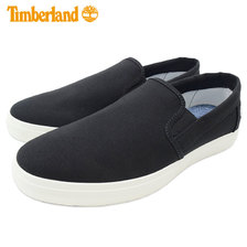 Timberland UNION WHARF Slip-On Black Canvas A1XAG画像