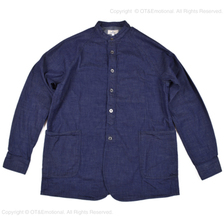 JAPAN BLUE ノーカラーシャツジャケット 8oz ミリタリー デニム J3510J01画像