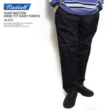 RADIALL HUNTINGTON WIDE FIT EASY PANTS -BLACK-画像
