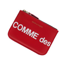 COMME des GARCONS Huge Logo Coin Case RED画像