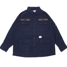 WTAPS 19SS JUNGLE LS 01 SHIRT NAVY 191WVDT-SHM01画像