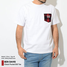 BEN DAVIS Check Pocket S/S Tee C-9580015画像