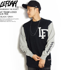 LEFLAH LF TEAM LOGO L/S TEE -BLACK/GRAY-画像