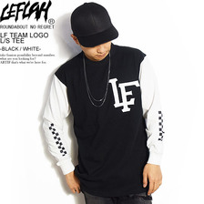 LEFLAH LF TEAM LOGO L/S TEE -BLACK/WHITE-画像