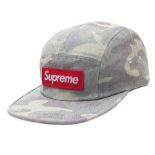 Supreme 19SS Washed Out Camo Camp Cap WOODLAND CAMO画像