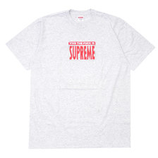 Supreme 19SS Who The Fuck Tee ASH GREY画像