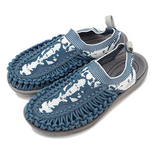 KEEN WOMEN UNEEK EVO Blue Mirage/White 1021485画像