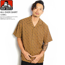 BEN DAVIS ALL OVER SHIRT -CAMEL- G-9580036画像