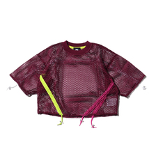 NIKE AS W NSW NSP TOP SS MESH BORDEAUX/BORDEAUX AR3034-609画像